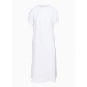 WILFRED Prophecy Linen Dress White Cottagecore Prairie Coastal Small Aritzia